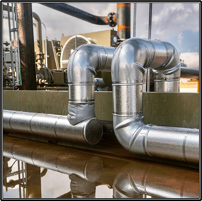 Insulated pipe elbows and runs