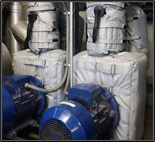 Insulated pumps and removable blankets