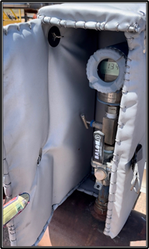 Instrument access insulation blanket