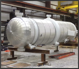 Fabricated insulated vessel in shop